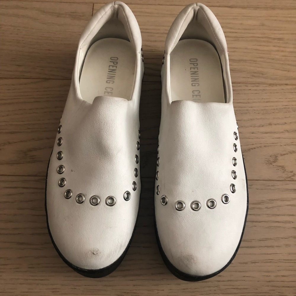 Opening ceremony platform sneakers w grommets